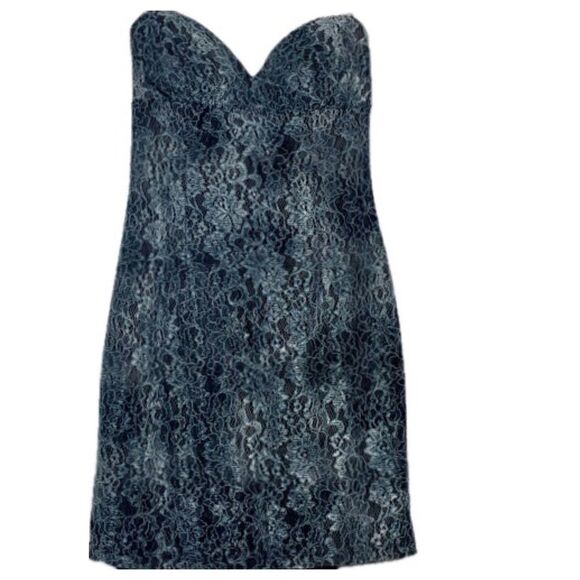 🍟Sweetheart Neckline Lace Strapless Mini Dress - Picture 2 of 8